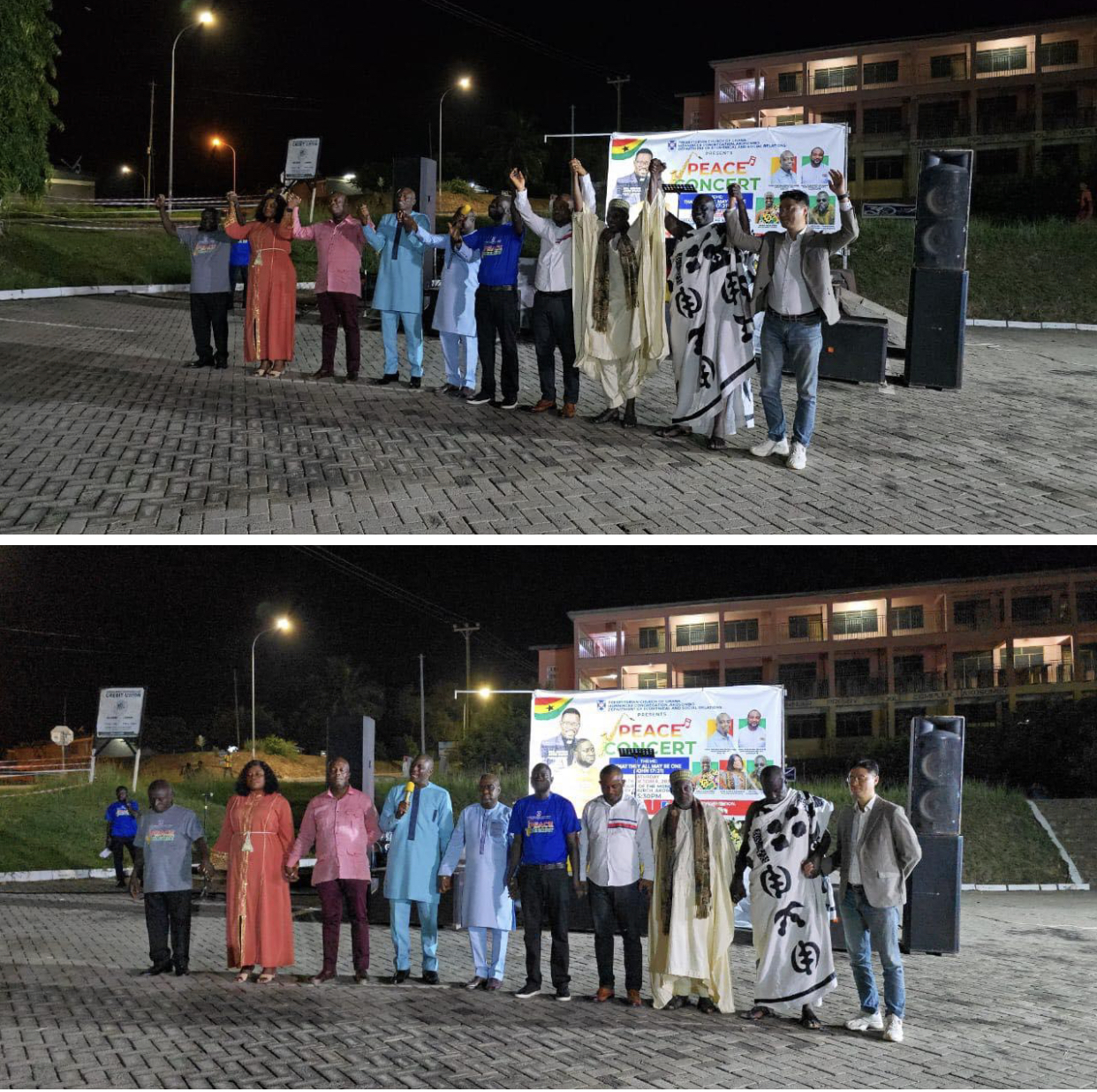 Rev. Daniel Cho attends peace concert for upcoming elections