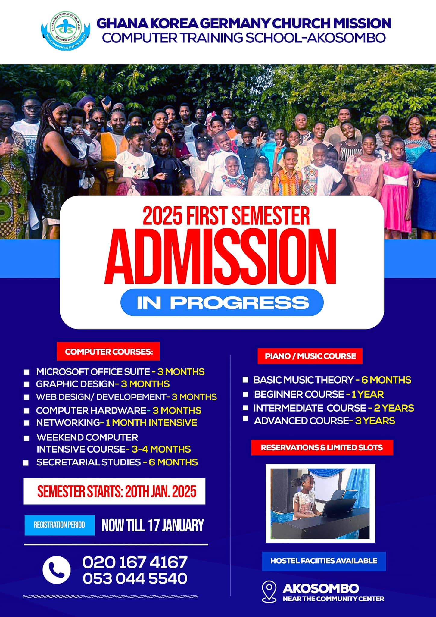 Start of ICT and music Program 2025 - First Semester