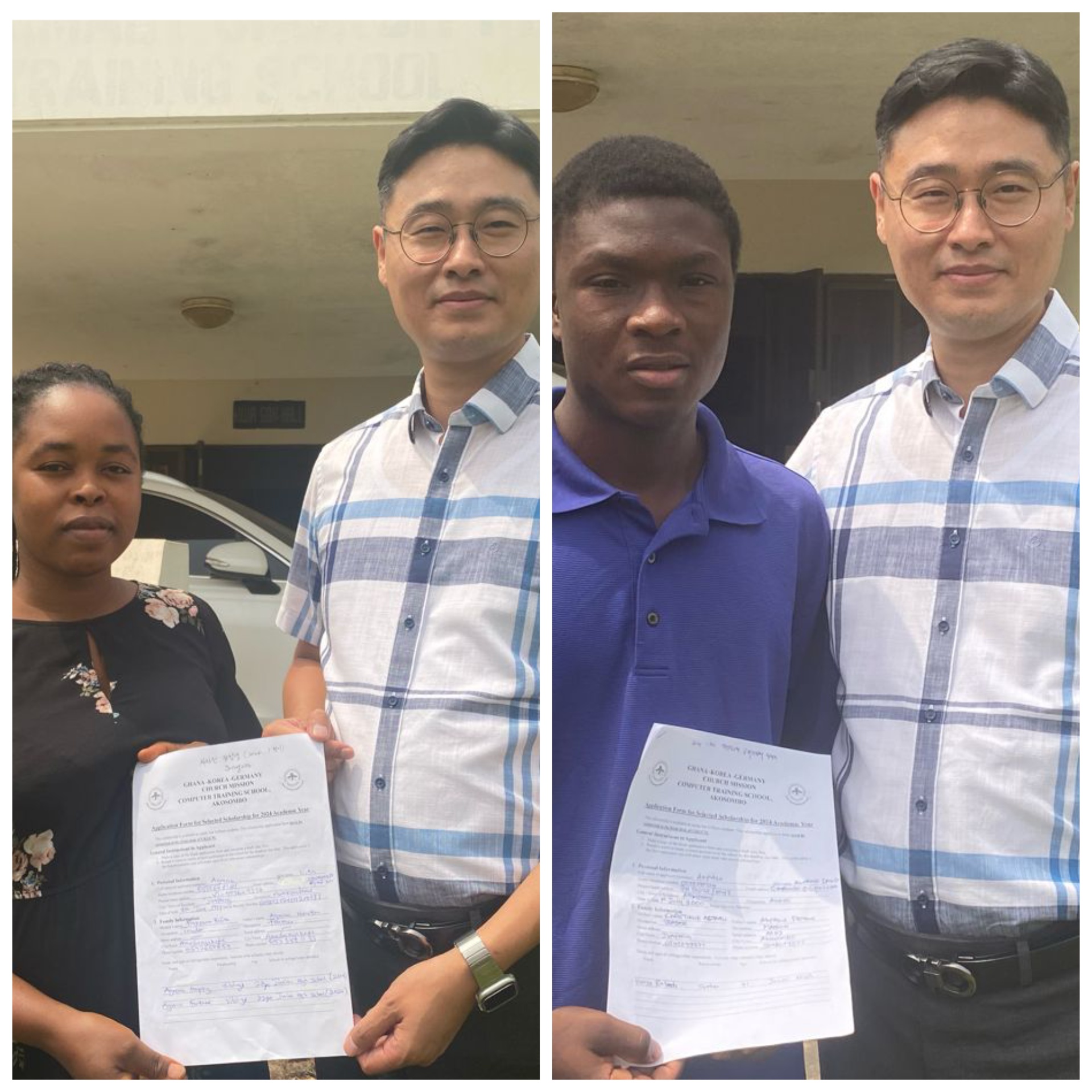 GKGCM give scholarships to two students to study ICT